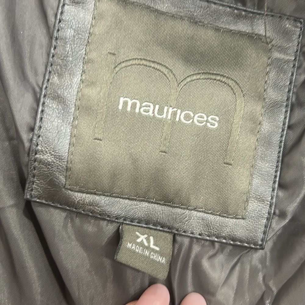 Maurices faux leather lined jacket coat - Picture 4 of 6